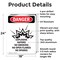 Signmission Explosive Vapors No Danger Sign, Aluminum, 18in W x 24in L, 2PK OS-2PACK-DS-A-1824-V-1211 - alternate 2